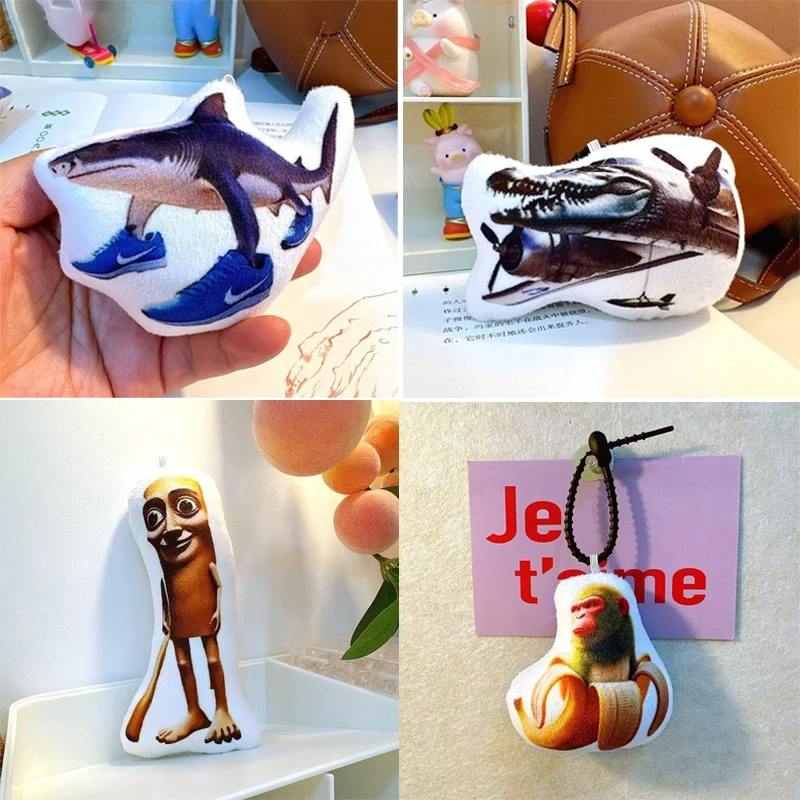 Italian brain rot Tung Tung Tung Sahur Voice speaking pendant, wooden stick, human, all brother, gorilla, banana keychain
