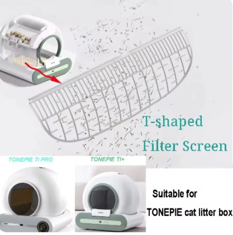 Cat Litter Box Automatic Toilet Removable Filter Backboard Screen Filter Mesh Effective Sand For TONEPIE TI PRO TI+ Accessories