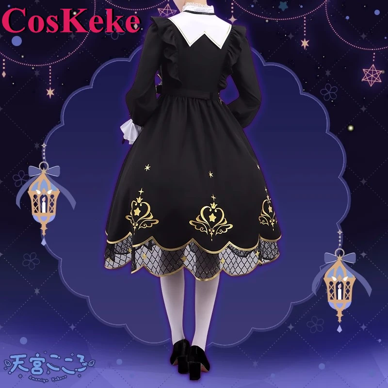 CosKeKe [ที่กําหนดเอง] อะนิเมะ Vtuber Nijisanji Amamiya Kokoro คอสเพลย์เครื่องแต่งกาย Gorgrous คริสต์มาสสไตล์บทบาทเล่นเสื้อผ้า