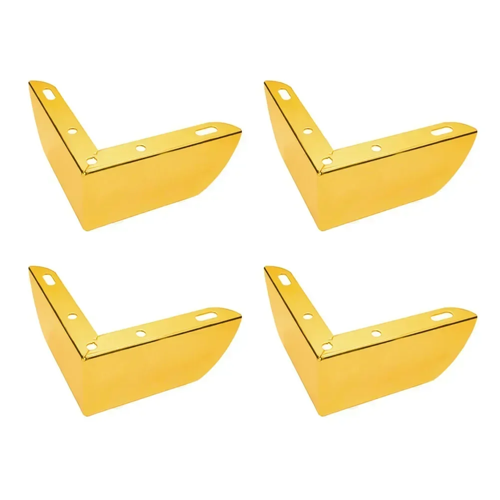 4pcs Heavy Load Bearing Furniture Legs Metal Cabinet Three-pronged Feet Triangle Sofa Legs DIY Furniture Hardware Legs