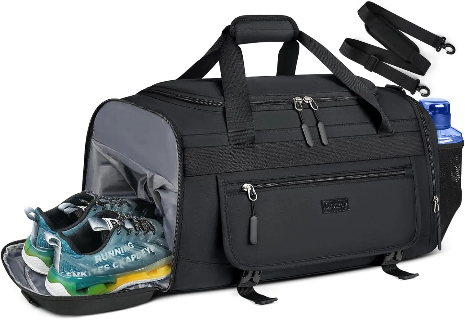 

40L Sports Duffel Bags Gym Duffle Bag Women with Shoe Compartment & Wet Pocket Water Resistant Travel Duffel Bag Lightweight