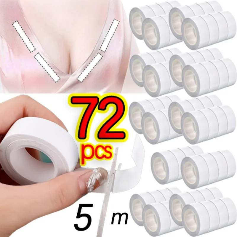 

Transparent Chest Stickers Waterproof Lingerie Tapes Double-sided Adhesive Bra Pad Anti Exposure Breast Cover Safe Bosom Patch