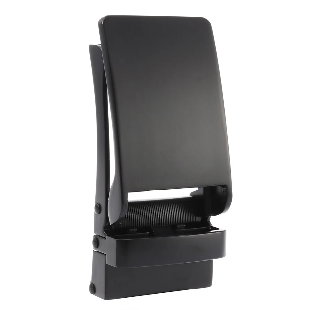 مشبك حزام أوتوماتيكي أوتوماتيكي من خليط معدني للرجال، مشبك بسقاطة للأحزمة، ملحقات حزام الملابس الأسود القابل للتعديل