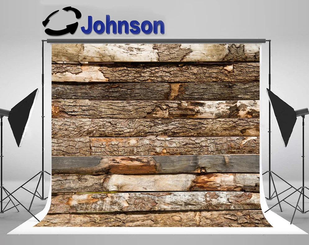 

JOHNSON Old Fence Rustic Vintage Natural Faux Wooden photo backdrop High quality Computer print wood backgrounds