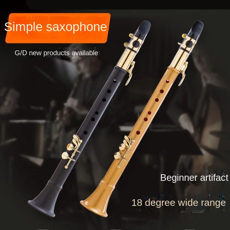 F/g Key Simple Saxophone Clarinet Alto Voice Music Instrument Children Adult Practice Stage Performance Mini Saxophone