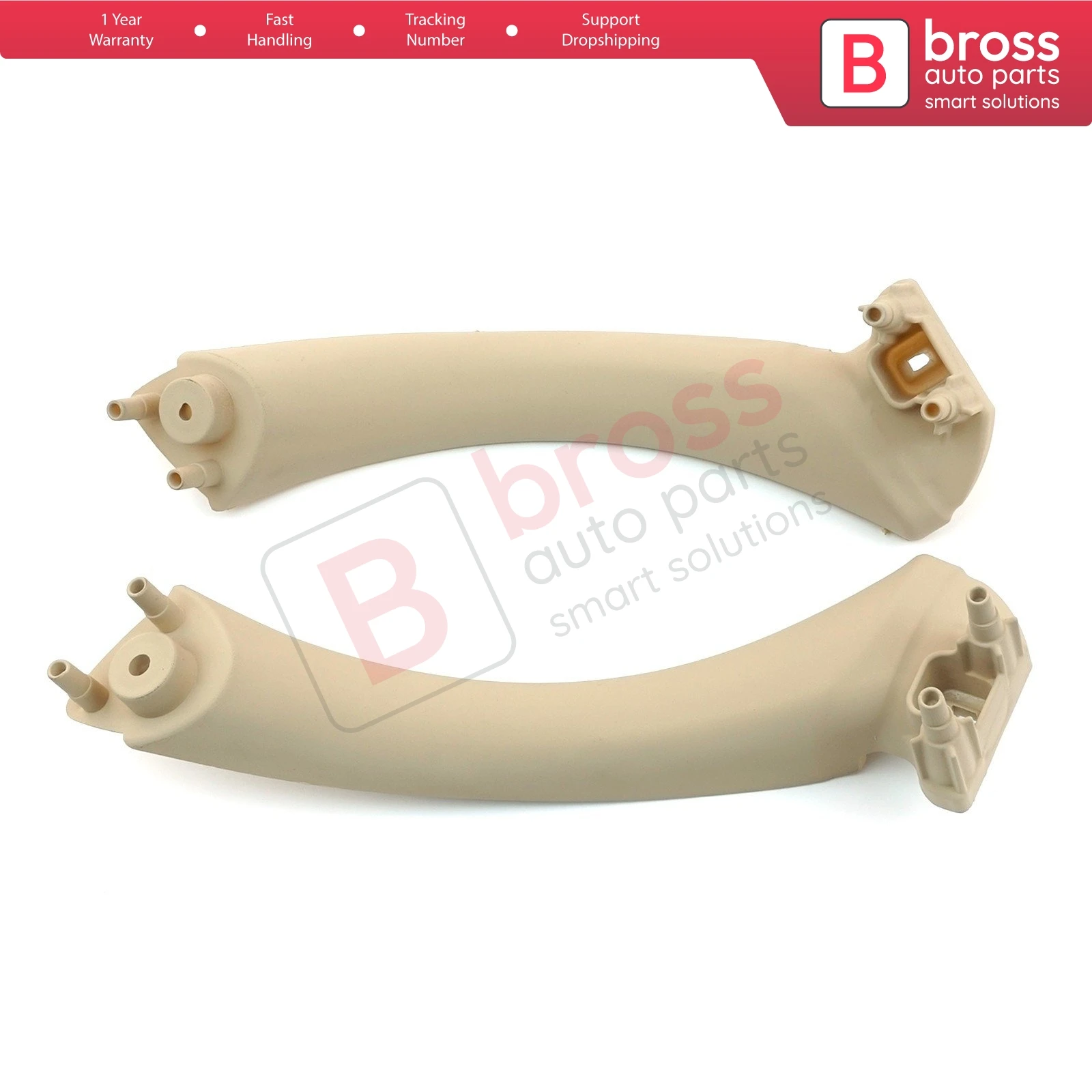 BDP1054 Inner Door Handle Pull Strap Bracket Beige 51417230849 51417230850 Left Right for BMW 3 E90 E91 Sedan Wagon 2004-2012