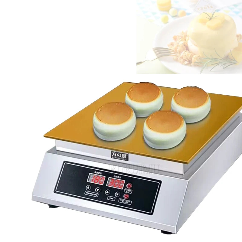 New Upgrade Muffin Machine Copper Pan Rapid Heating Waffle Maker Digital Souffler Machine Souffle Bun Machine SnacksWith Timer