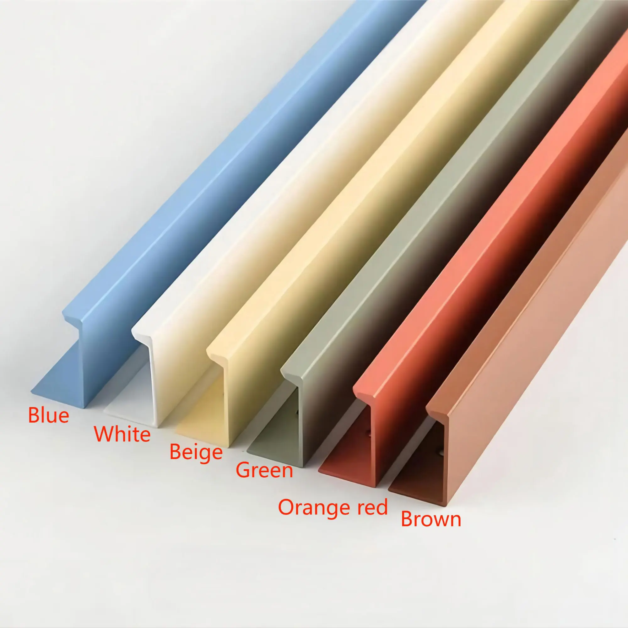 Invisible Handles for Cabinets and Drawers Colorful Aluminum Alloy Wardrobe Pulls Dresser  Knobs Simple Furniture Hardware