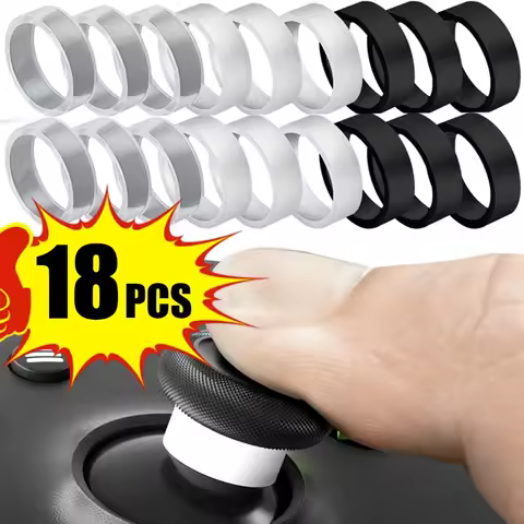 18-1Pcs Joystick Rocker Protector Ring for Steam PS5 PS4 Xbox Deck Game Elastic Rubber Invisible Anti-Wear Protector Rings Cover