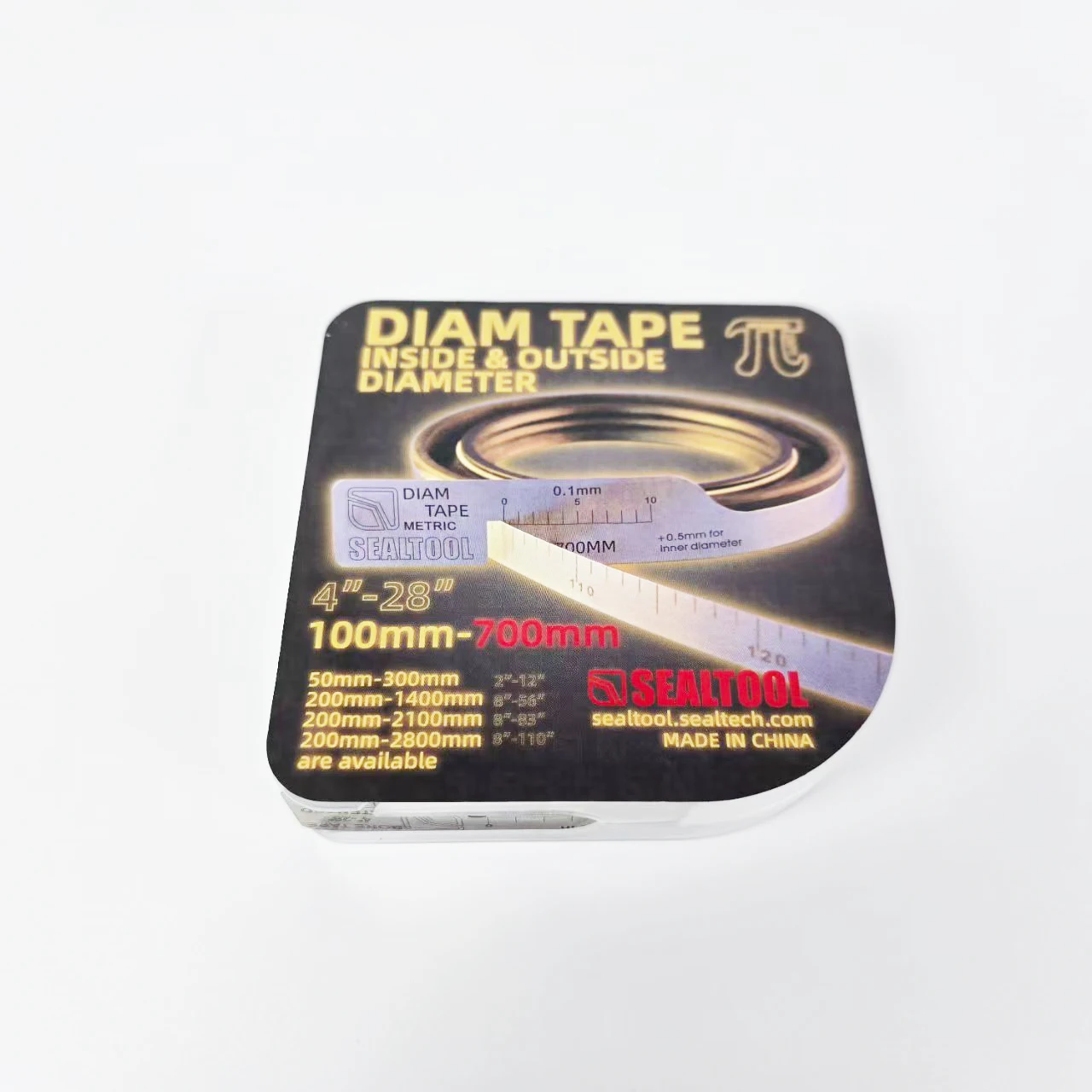 Manufactory Seal Tool Stainless Steel Diameter Tape Measuring Tape Diameter Gauge  PI Bore DIAM TAPE 100-700mm