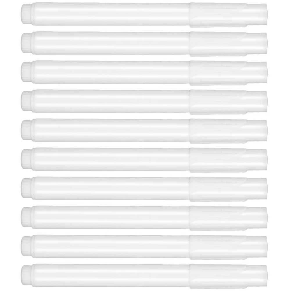 

10 шт., белые меловые маркеры, жидкие стираемые ручки для письма на доске, стеклянная доска, маркеры для рисования, маркеры для доски