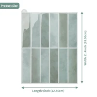 5/10sheets Peel and Stick Backsplash Tile for Kitchen Bathroom, Self Adhesive Tiles Stick on Wall Tiles 2