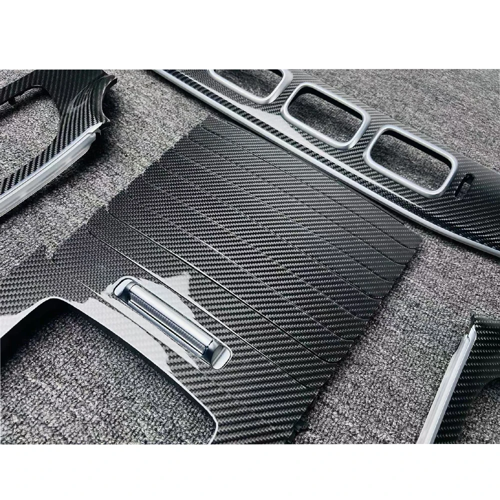 Interior Trims for GLS X167 2019- 2023y GLS Car Inside Decorations Car Accessories Interior Trim Strips Panel Carbon Black