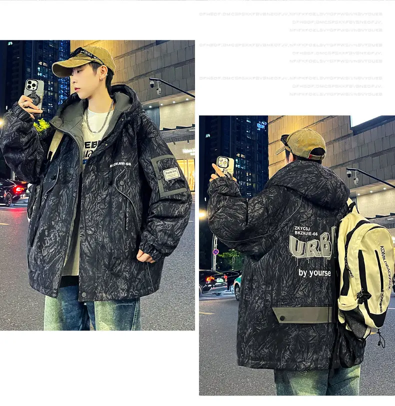Mode 2026 Herbst Winter Herren Verdickte Kapuzen-Fleecejacke Jugendliche Streetwear Freizeit Warme Plüschjacke Winddichte Oberbekleidung – Detail 14