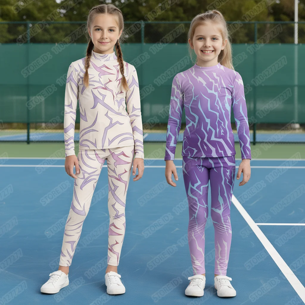 Demon Cosplay Tattoo Top Costume Children's Sports Set Devil Tattoo Shirt Outfit Kids Sports Clothing Suit