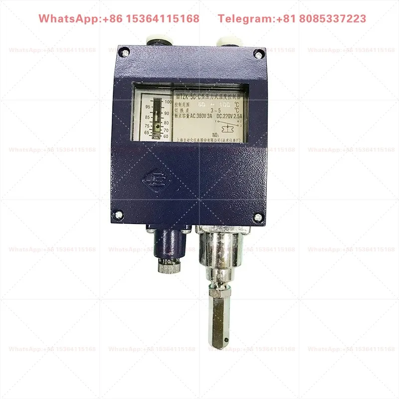WTZK-50-C Pressure Type Temperature Controller Marine Two-Position Temperature Switch Capillary Bulb Thermostat Industrial