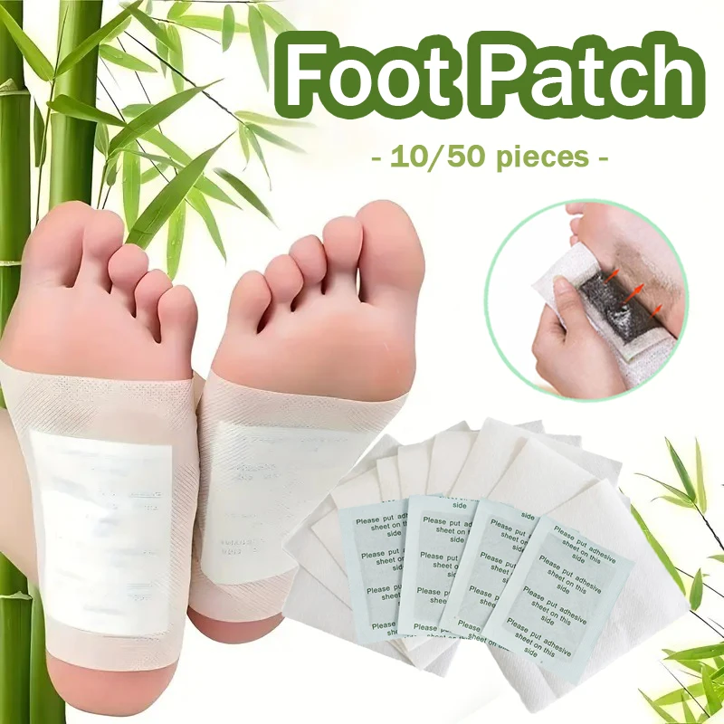 10/50 Pieces Detox Foot Patches Foot Pads Deep Sleep Remove Toxin Relieve Stress Foot Care Tool