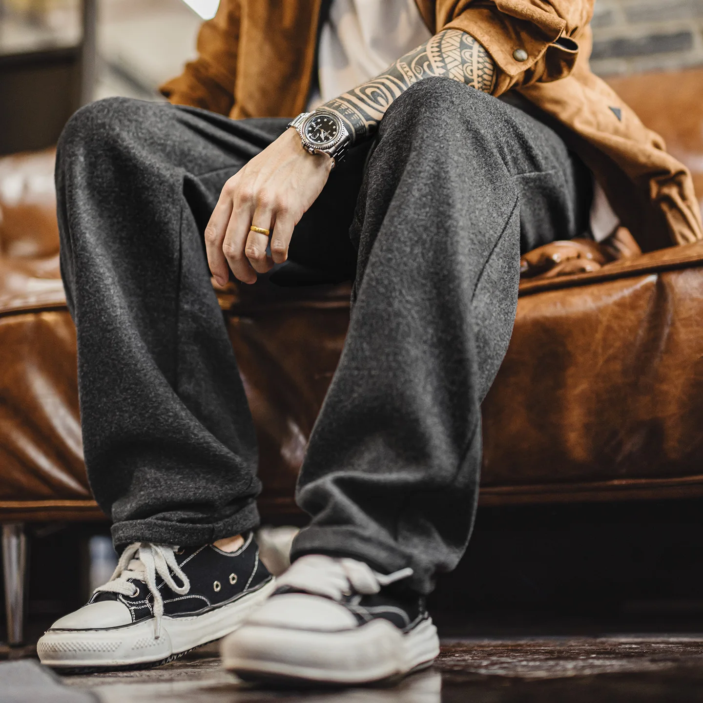 Thumbnail 3 - #87 Cheapest Mens Straight Leg Trousers Deals You Can Get