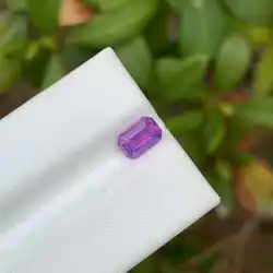 Natural unheated fancy violet-blue sapphire cut stone, 1.03 carats, gorgeous color and clean crystal.