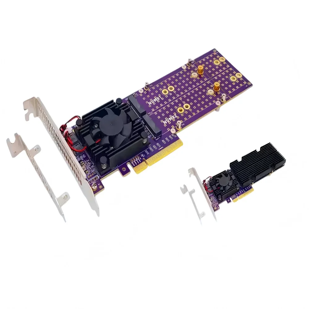 Бесплатная поддержка для карт расширения PCIe FlyCow four disc M.2 plx8747, бесшумных, полноразмерных/полувысоких, с поддержкой Mingfan MS серий.