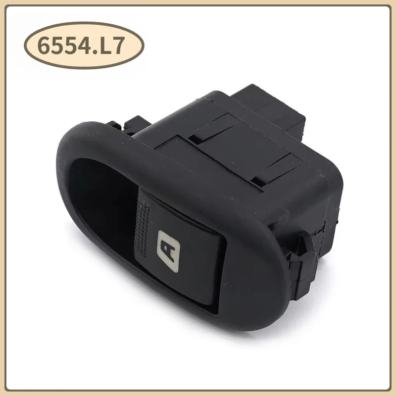 6554.L7 For Citroen C2 C3 Peugeot 1007 2002-2017 Power Window Control Switch Lifter Lock Button Car 4Pins