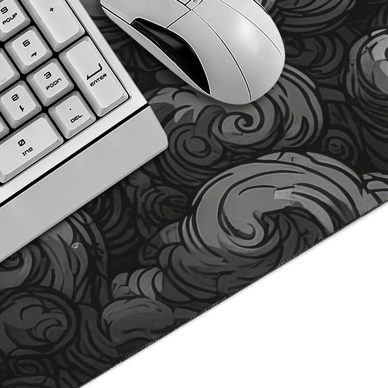 Mouse Pad Black Clouds HD Large Home Mousepad XXL Mechanical Keyboard Pad Office Non-Slip Natural Rubber Mouse Mats