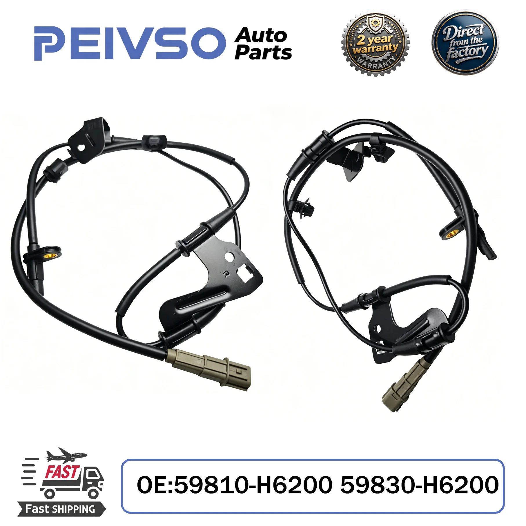 

PEIVSO 59810-H6200 59830-H6200 ABS Wheel Speed Sensor For Hyundai Accent Verna 18 20 2017-2020 Front LH/RH 59830H6200 59810H6200