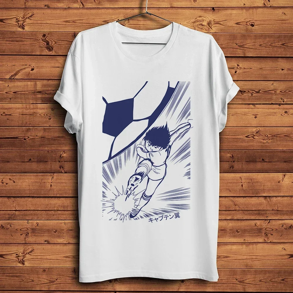 Captain Ozora Tsubasa funny anime t shirt homme short sleeve men white casual tshirt unisex Japan manga streetwear tee