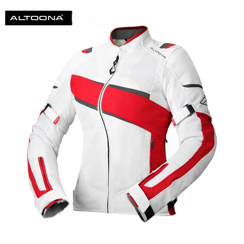 Altoona Motorcyclist Jacket for Woman Protection Summer Mesh Jacket Ventilation Fall Prevention Night Reflection Riding Gear