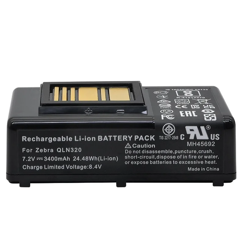 High Quality 7.2V 2600mAh 3400mAh Portable Printer Battery for Zebra ZQ610 ZQ620 ZQ521 ZQ510 ZQ520 ZQ500 ZR628 ZR638 Brand New - view 4