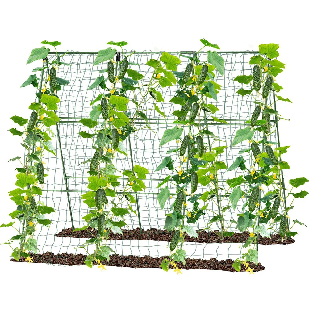 

Garden Support A-Shape Garden Trellis A-Frame Stability Compact Storage Garden Clips Included Long-lasting Structure