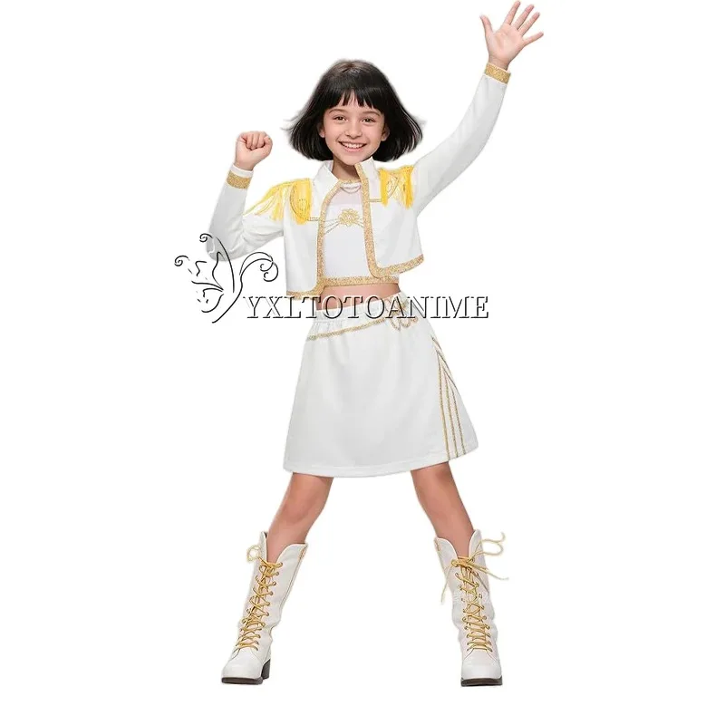 Cy2025 애니메이션 케이팝 데몬 헌터 코스프레 의상 루미 조이 미라 코스프레 소녀 스타일 어린이 무대 공연 의상 할로윈