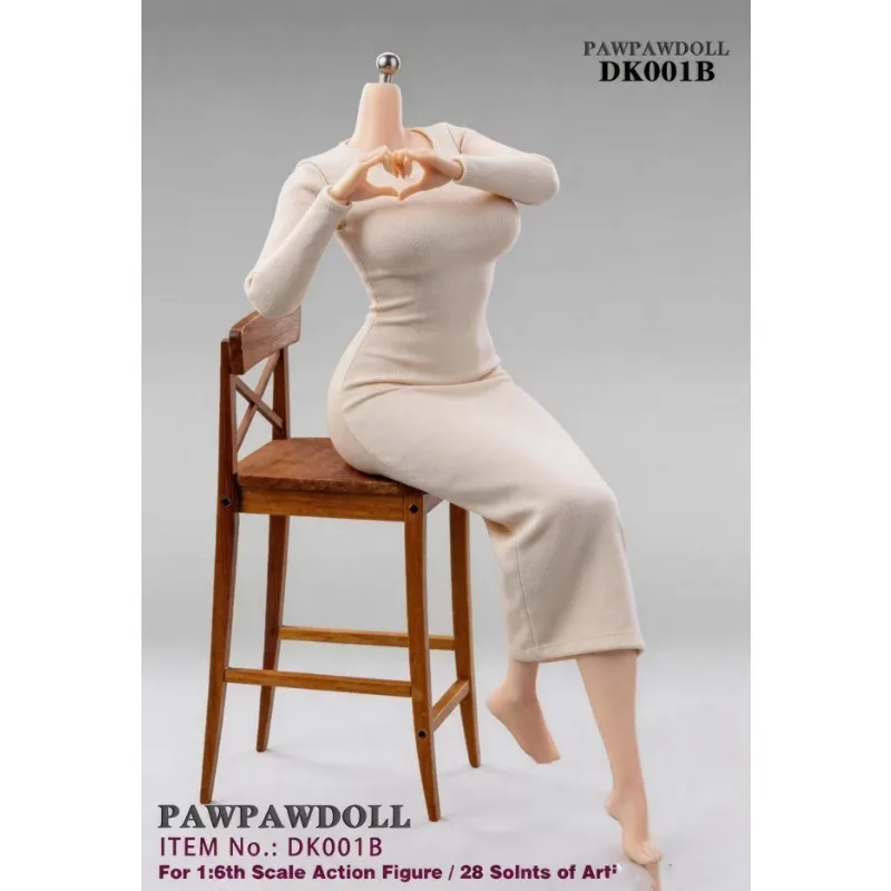 Presale PawPawDoll 1/6 DK001 DK002 Anime Girl Oversize Breast Seamless Body 26.5cm Makeup Platinum Silicone Female Action Figure