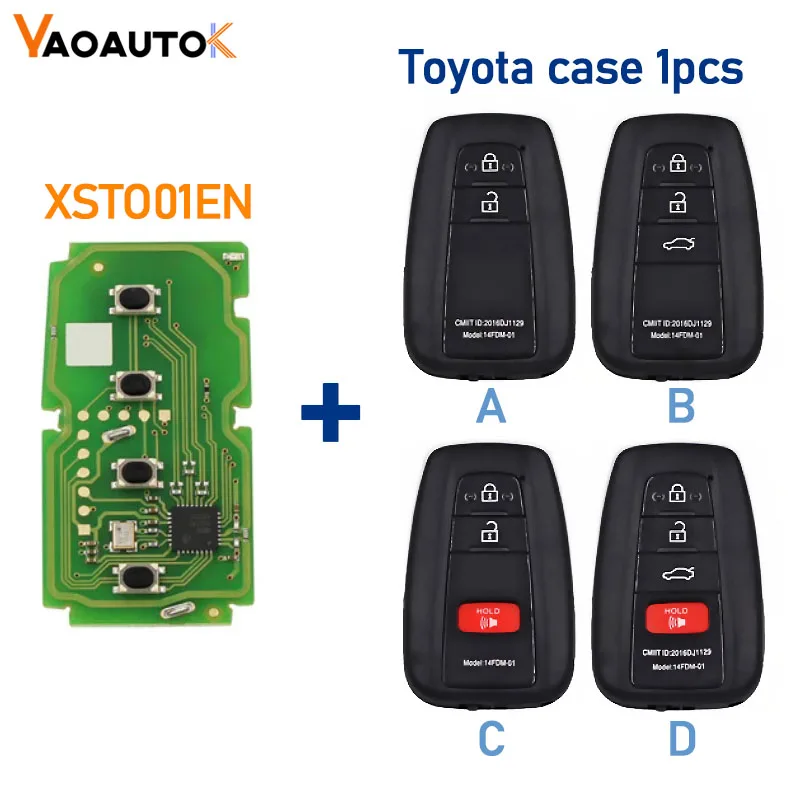 Remote Car Key Xhorse VVDI XM38 XSTO01EN Proximity 8A 4D 4A Chip For Toyota Lexus Updated Version 312 314 315 434 MHZ Key Shell