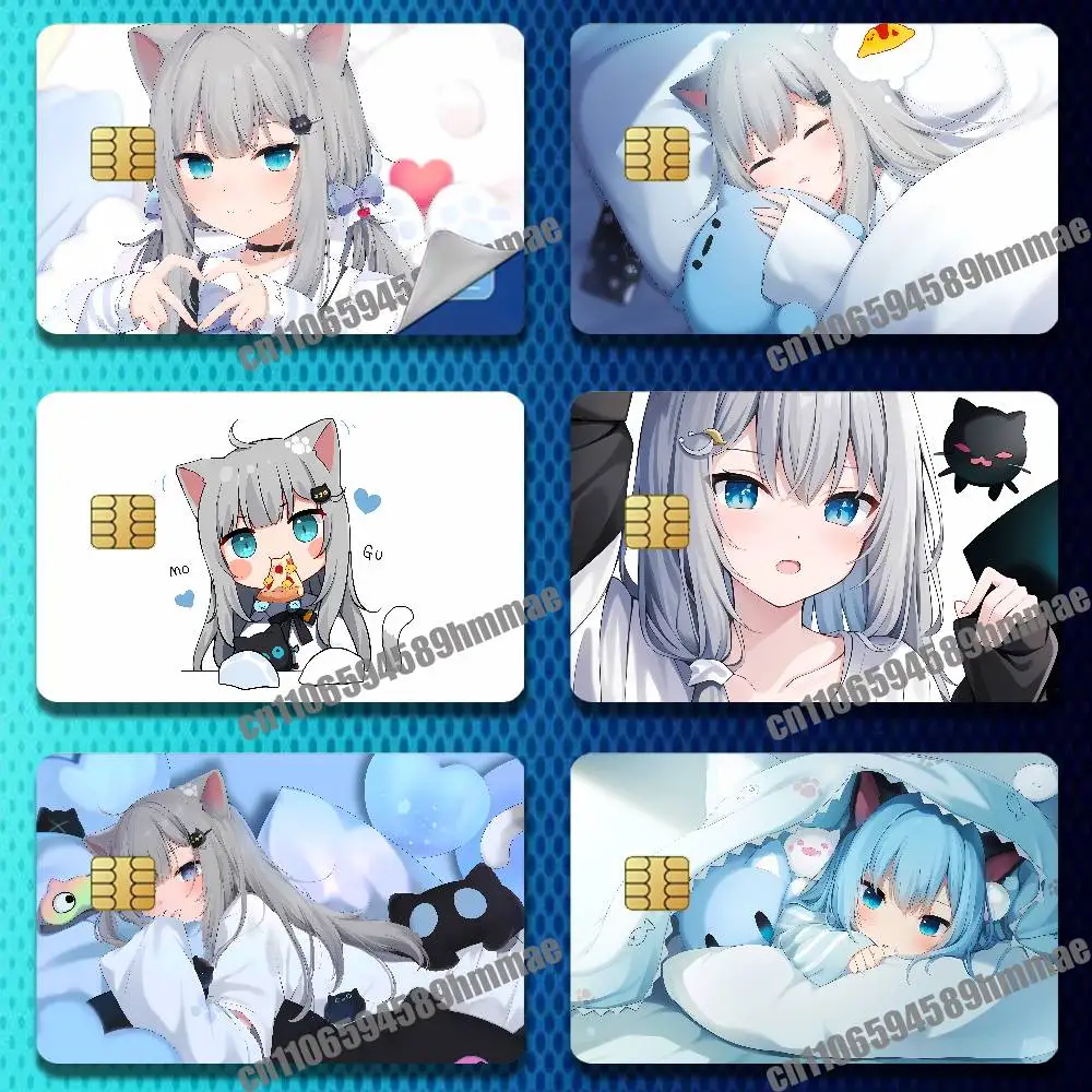 Самоклеящаяся пленка-наклейка N-Nachoneko для украшения банковских и кредитных карт, ID-карт
