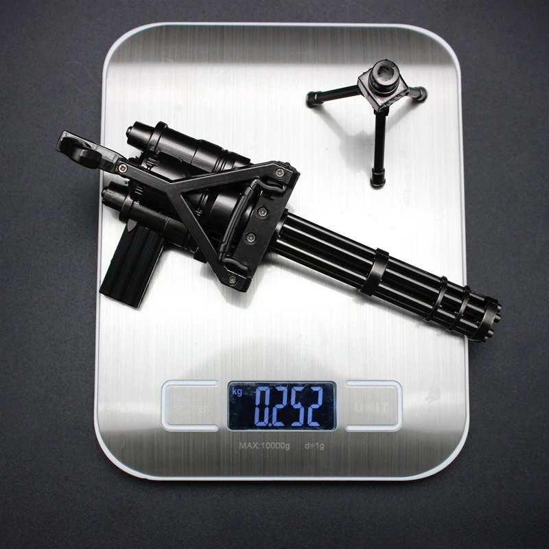 18cm/7,08 cala gra dla pokoju M134 karabin maszynowy Gatling obrotowe urządzenia peryferyjne do gier pistolety zabawkowe metalowe modele broni Prop ozdoby rzemieślnicze