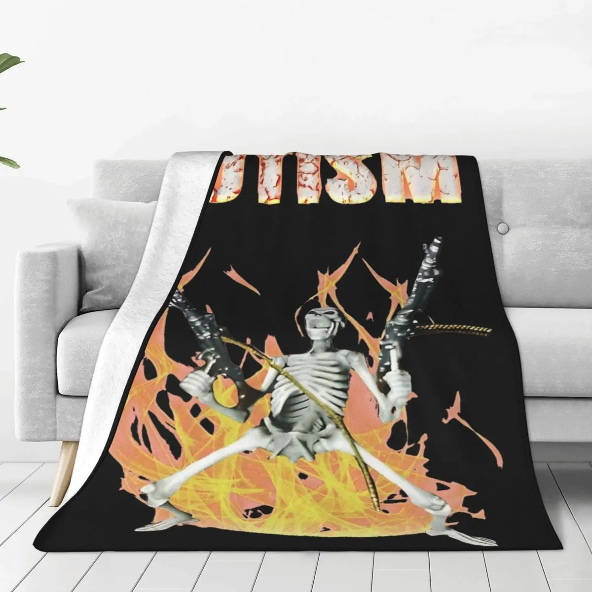 I Have Autism Funny Skeleton Meme Merch Blankets Coral Fleece Plush Sofa Throw Blanket Comfortable Warm for Car Bedspreads