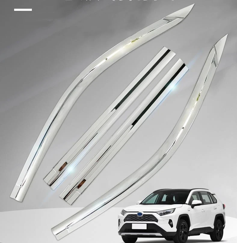 

Fit for Nissan terra 2018 Plastic ABC chrome Car Auto Accessories Decoration Window Visor Vent Shade Sun Rain Guard