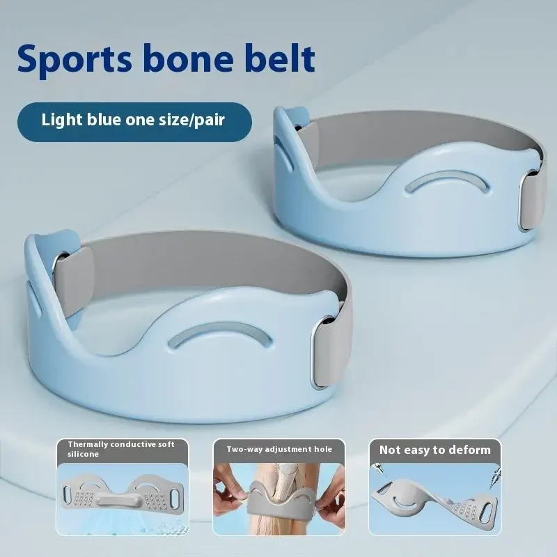 2 قطعة سيليكون الرضفة وتر الركبة الأشرطة مرونة مرنة الرضفة وتر استقرار قابل للتعديل تنفس الركبة دعم حامي #2