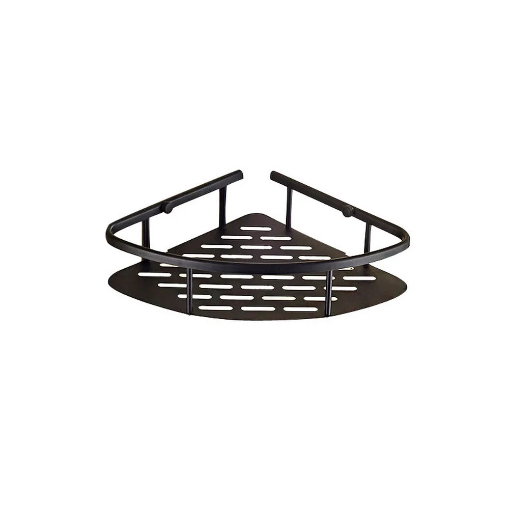 

Black Oil Rubbed Brass Wall Mounted Bathroom Corner Shower Wash Basket Shelves Caddy Storage Shower Storage Basket Lba529