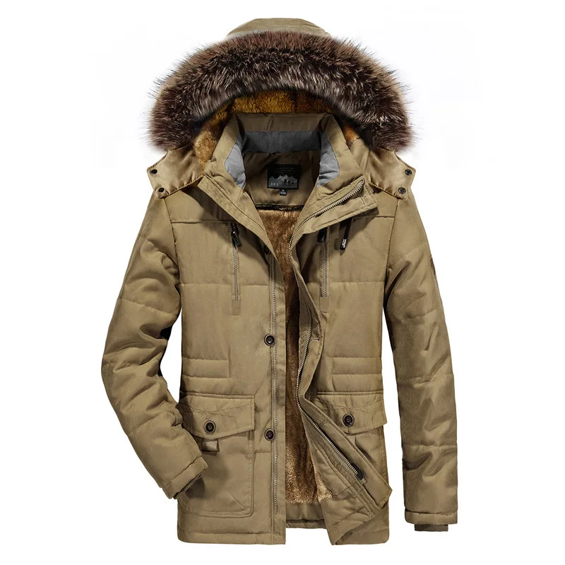 

Hooded Outdoor Thick Warm Padded Snow Coat Oversized Plus Size Degree Winter Parkas Men Down Jacket Male White Duck Down Jacket