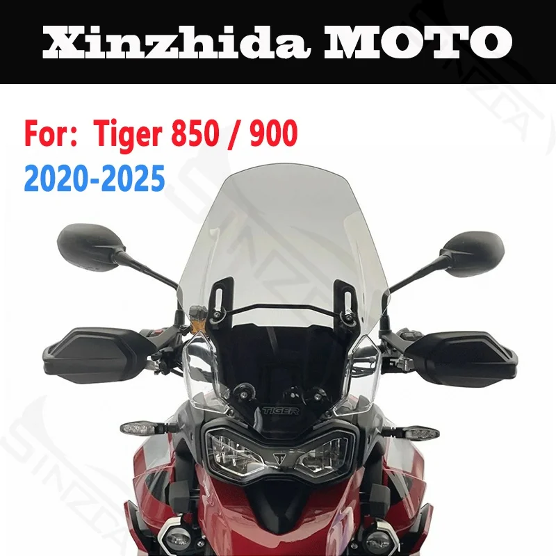 

For Triumph Tiger 850 900 2020-2025 Motorcycle Touring Windshield Windscreens Wind Deflectors Transparent 2021 2022 2023 2024