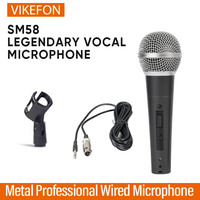 Metal SM58 cardioid Dynamic Microphone For Stage Singing Professional Wired Microphone for Shure Karaoke BBOX Recording Vocal