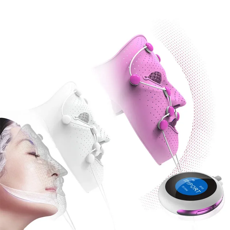 EMS Trillingen Schoonheid Massager Facial SPA Gezichtsmasker Kin Wang Lift Up Afslankmachine Anti-rimpel Magneet Massage Masker