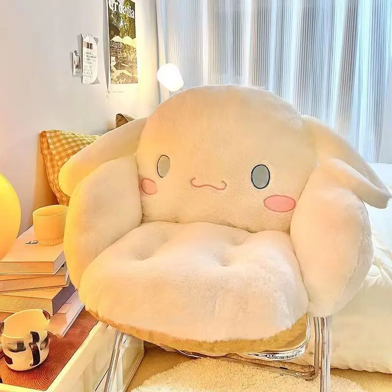 45cm Anime Figure Kuromi Cinnamoroll Melody Pochacco Large Cushion Chair Cushion Kawaii Plush Model Collection Gift Toys Kids