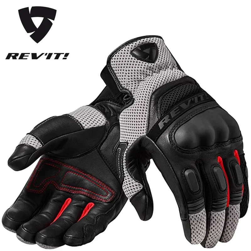 

REVIT Mud 3, противоскользящие дышащие перчатки из натуральной кожи с сенсорным экраном