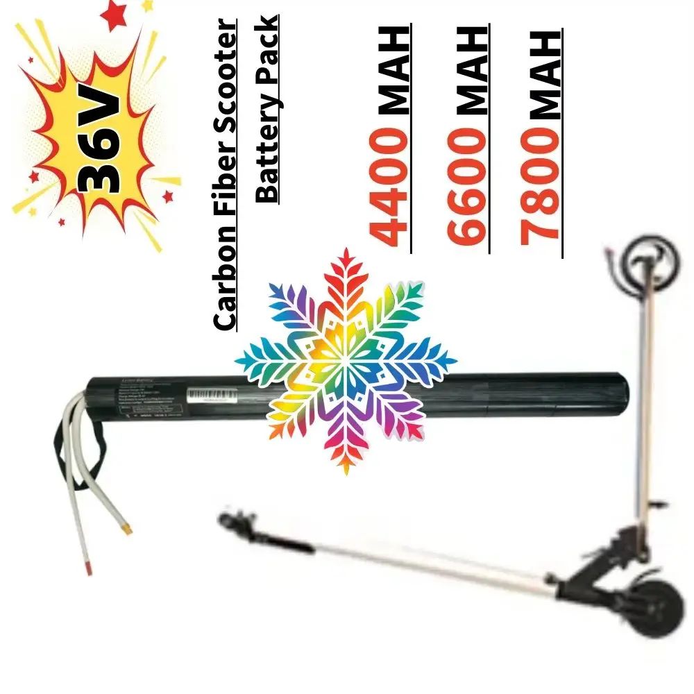 

10S3P 18650 Lithium Ion For Carbon Fiber Scooter Battery 36V 4.4Ah/6.6Ah/7.8Ah Special Scooter Accessory