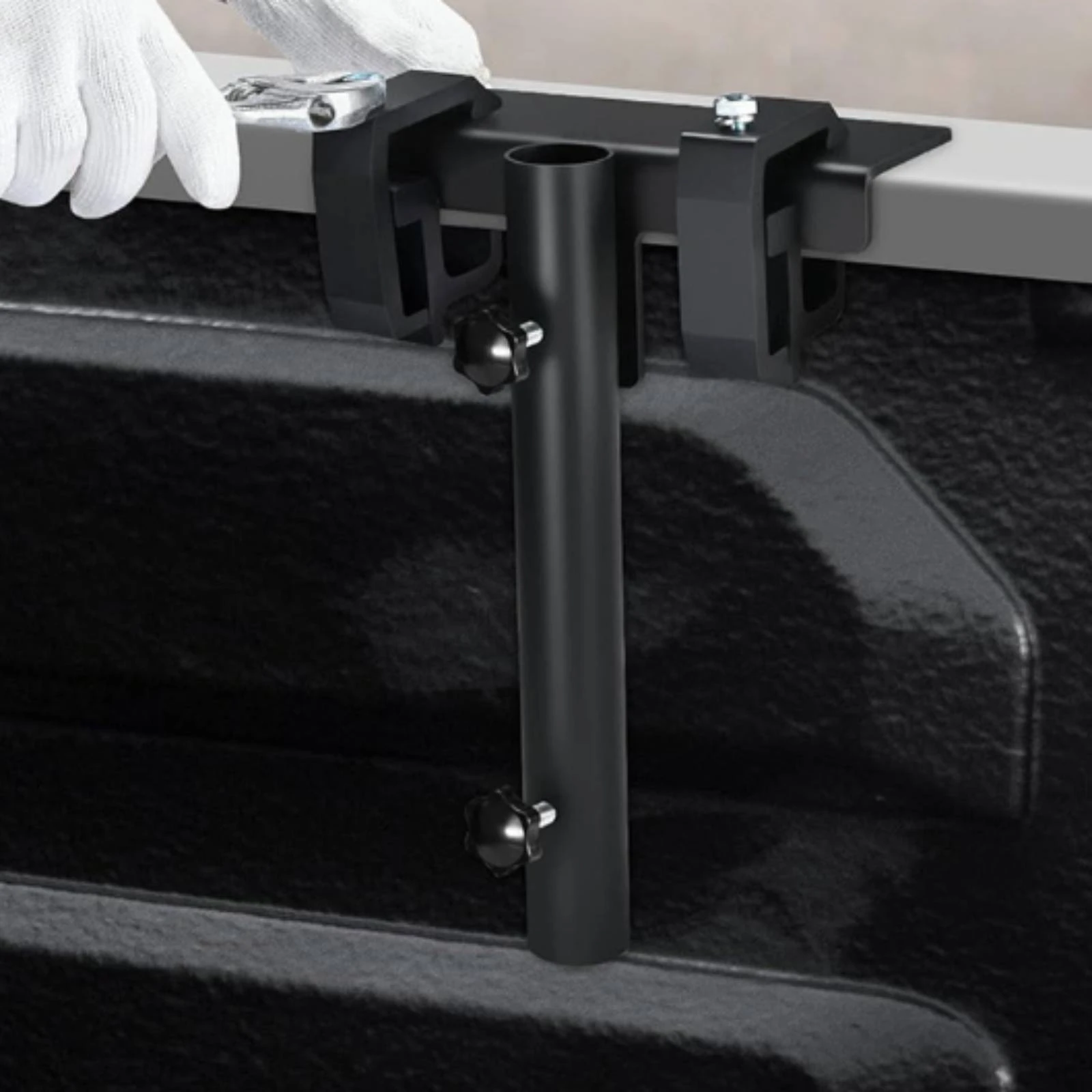 Truck Flagpole Holder Adjustable Side Flag Pole Mount Kit No-Drill Flag Pole Mount Compact