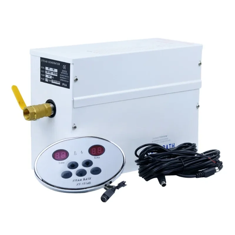 3KW 220V Sauna Steam Machine Spa Steam Generator Dry Streaming Furnace Wet Digital Controller Steamer ST-30