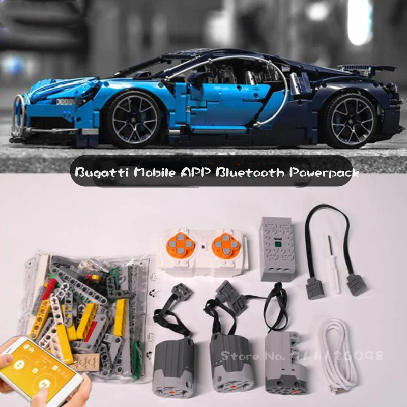 Moc Expert Technical Car Power Function Motor Parts 42143 42083 42096 42115 42141 Sp3 App Programing Rc Li-battery Blocks